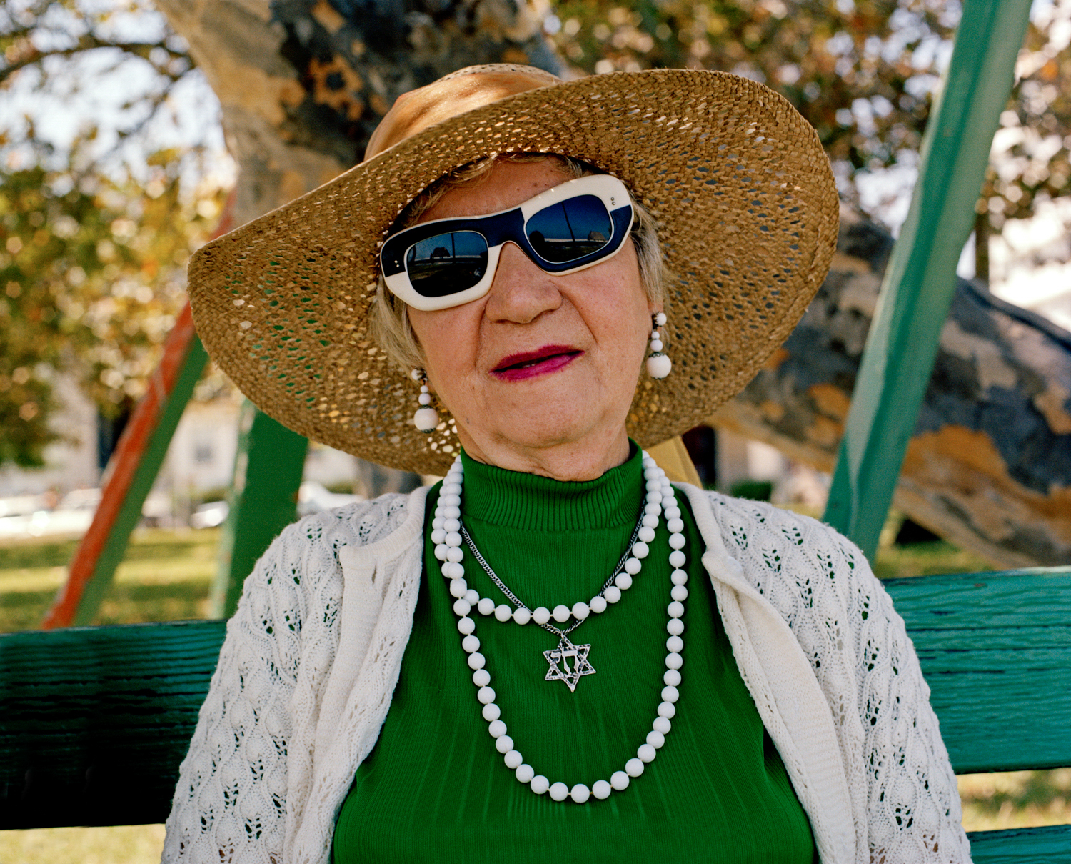 Untitled (Woman with B&W Sunglasses) Miami, South Beach, 1982-85