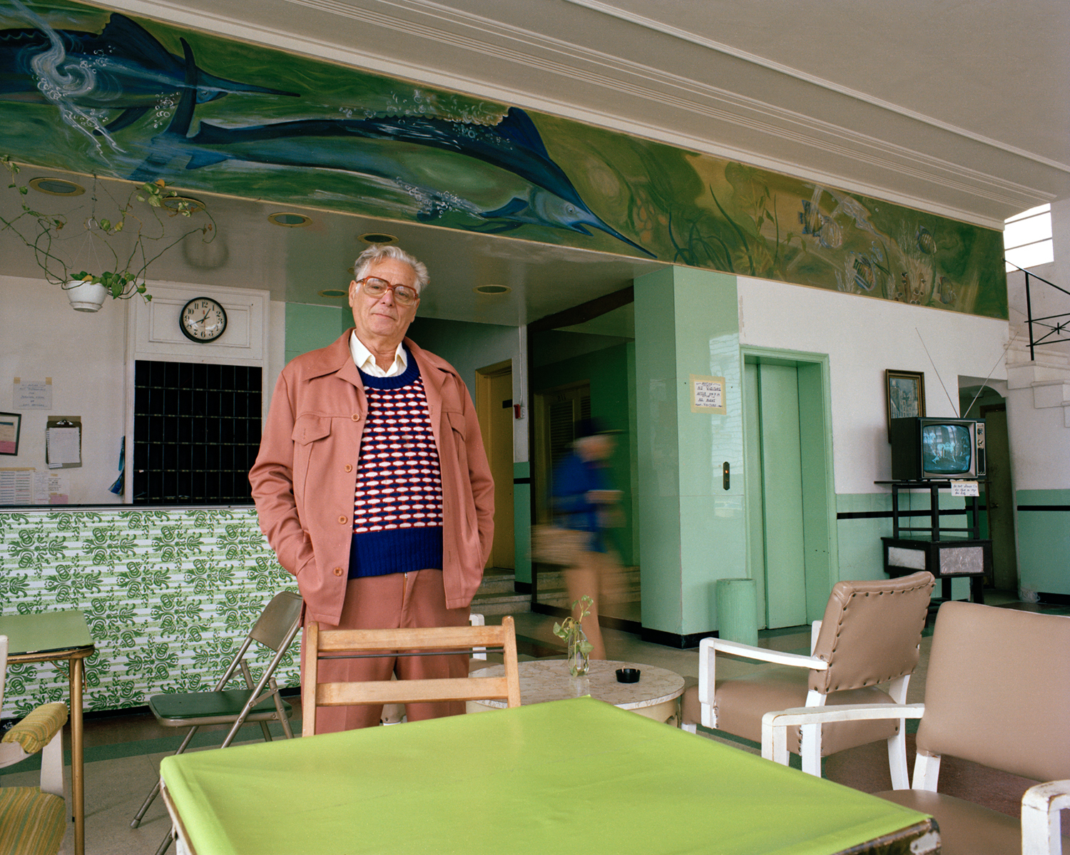 Untitled (Man in Cafeteria) Miami, South Beach 1982-85