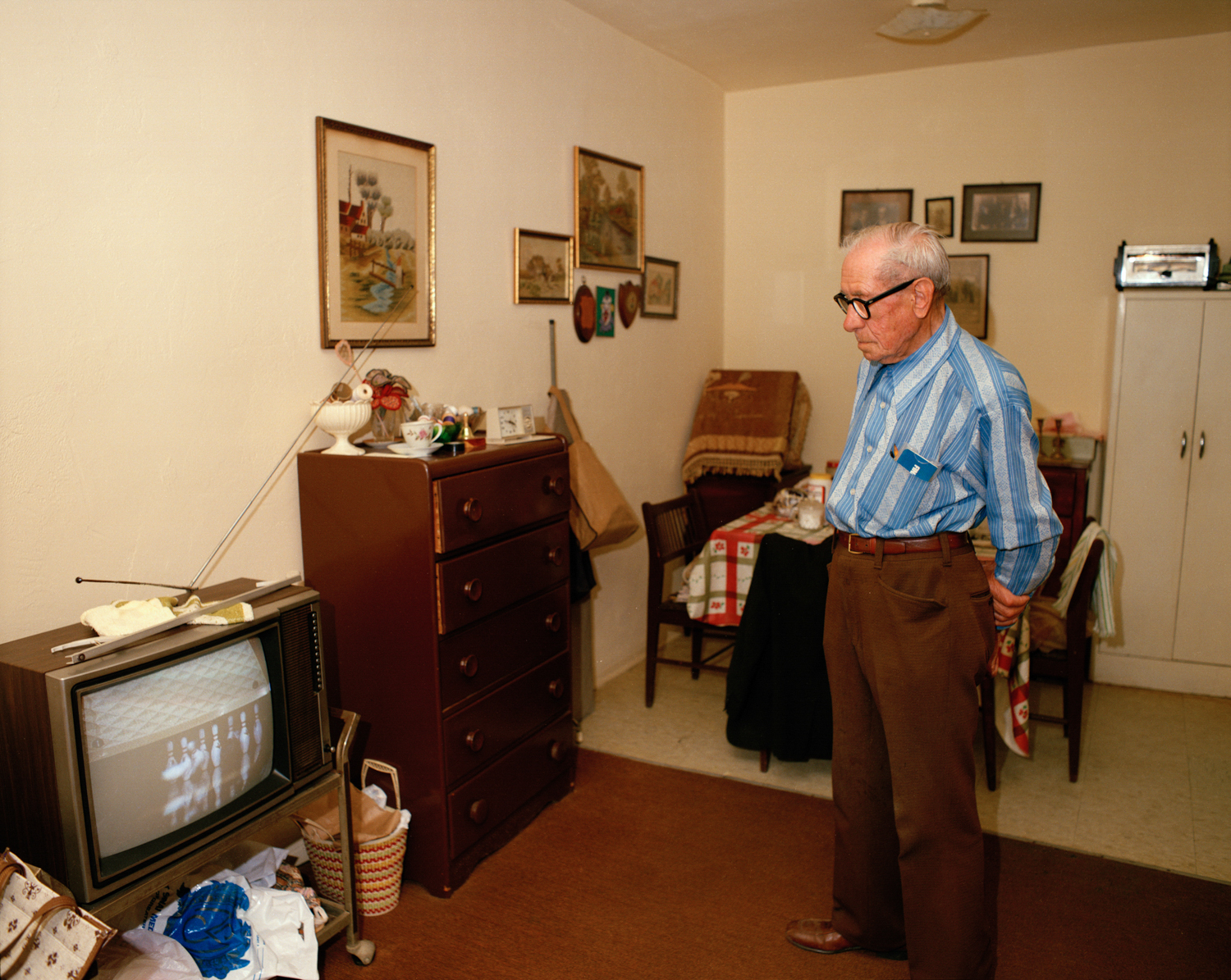 Untitled (Man Watching TV) Miami, South Beach 1982-85