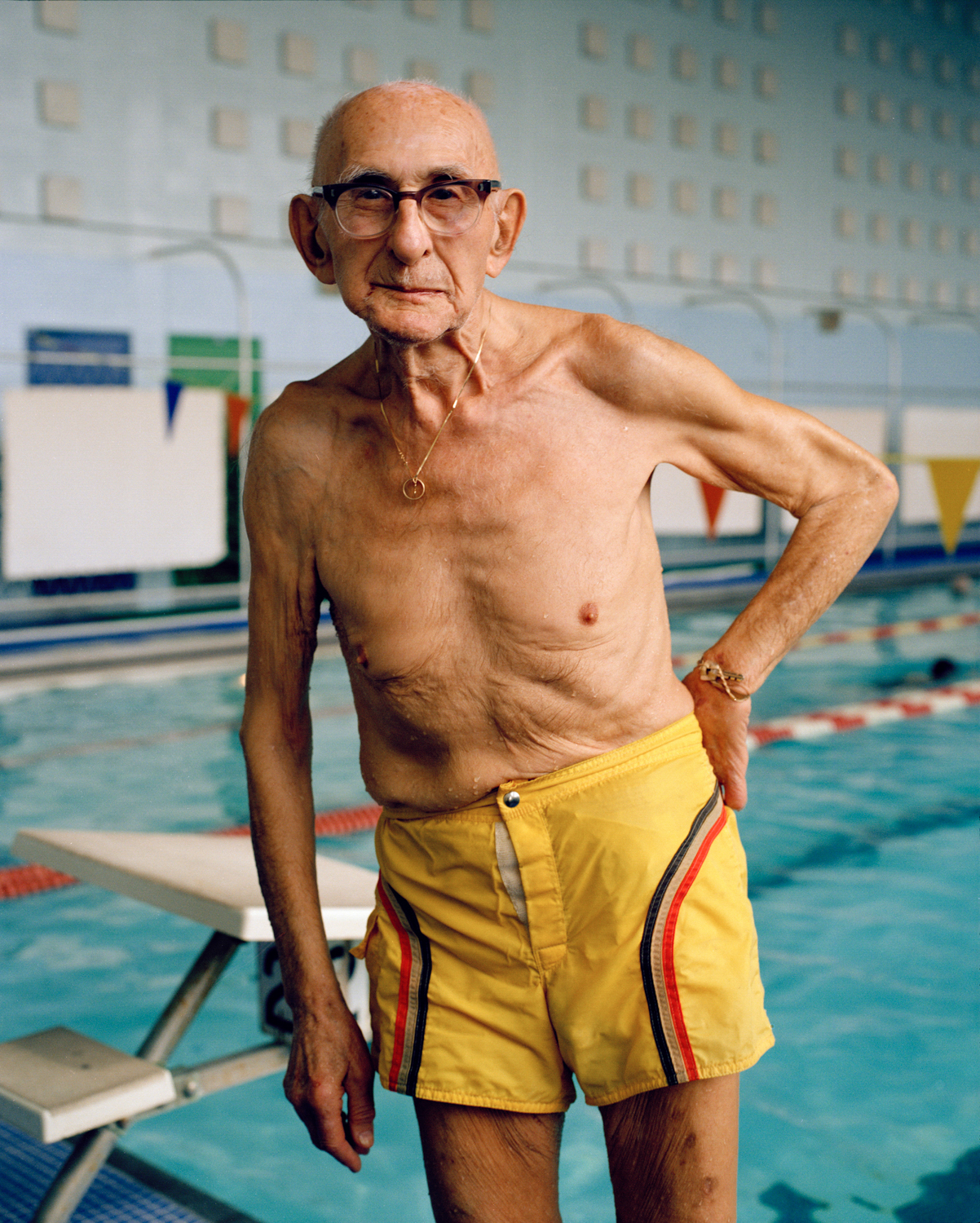 Senior at JCC Indoor Pool, Houston, Texas, 1985