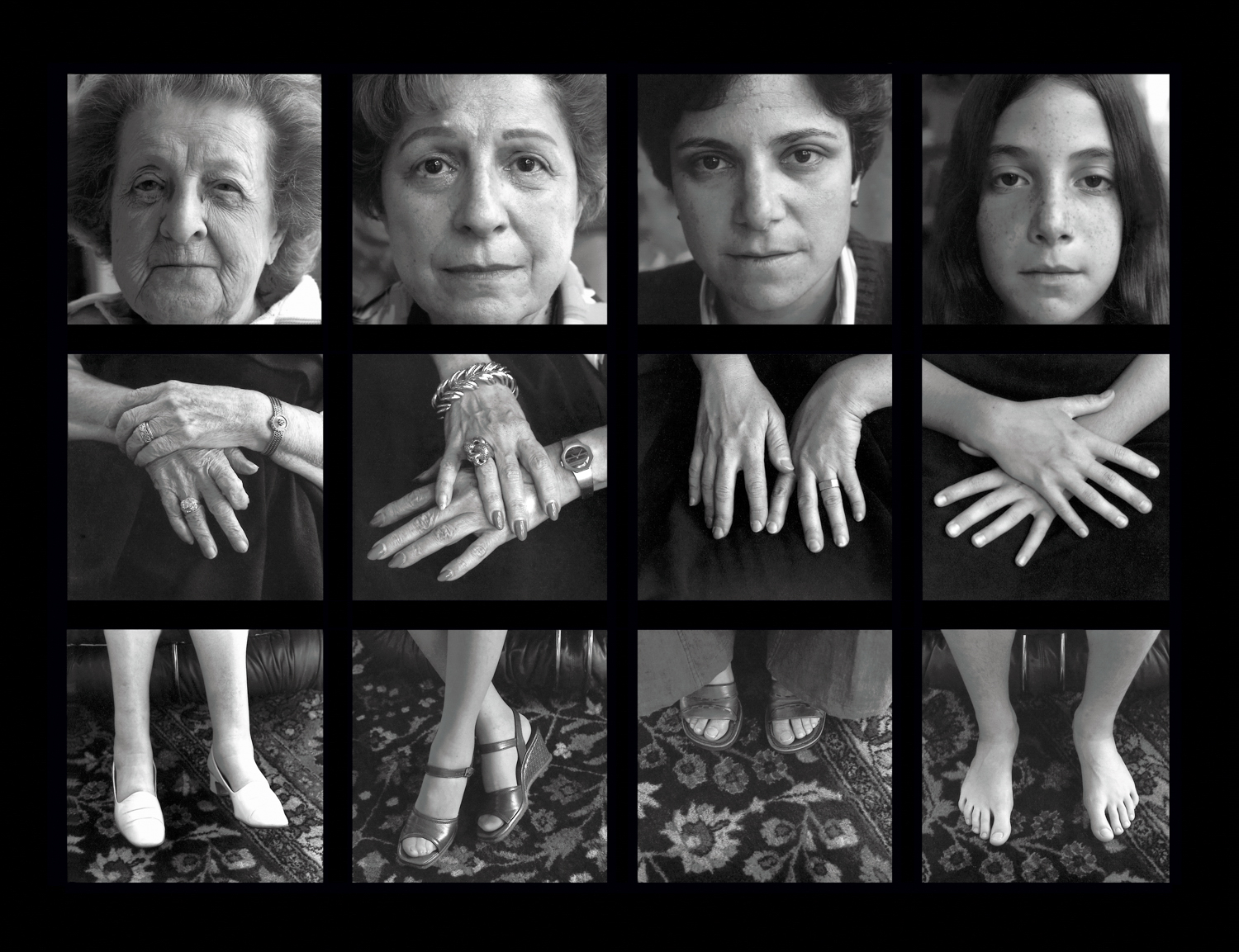 Four generations of females: Dear, Mother, me, Alison.