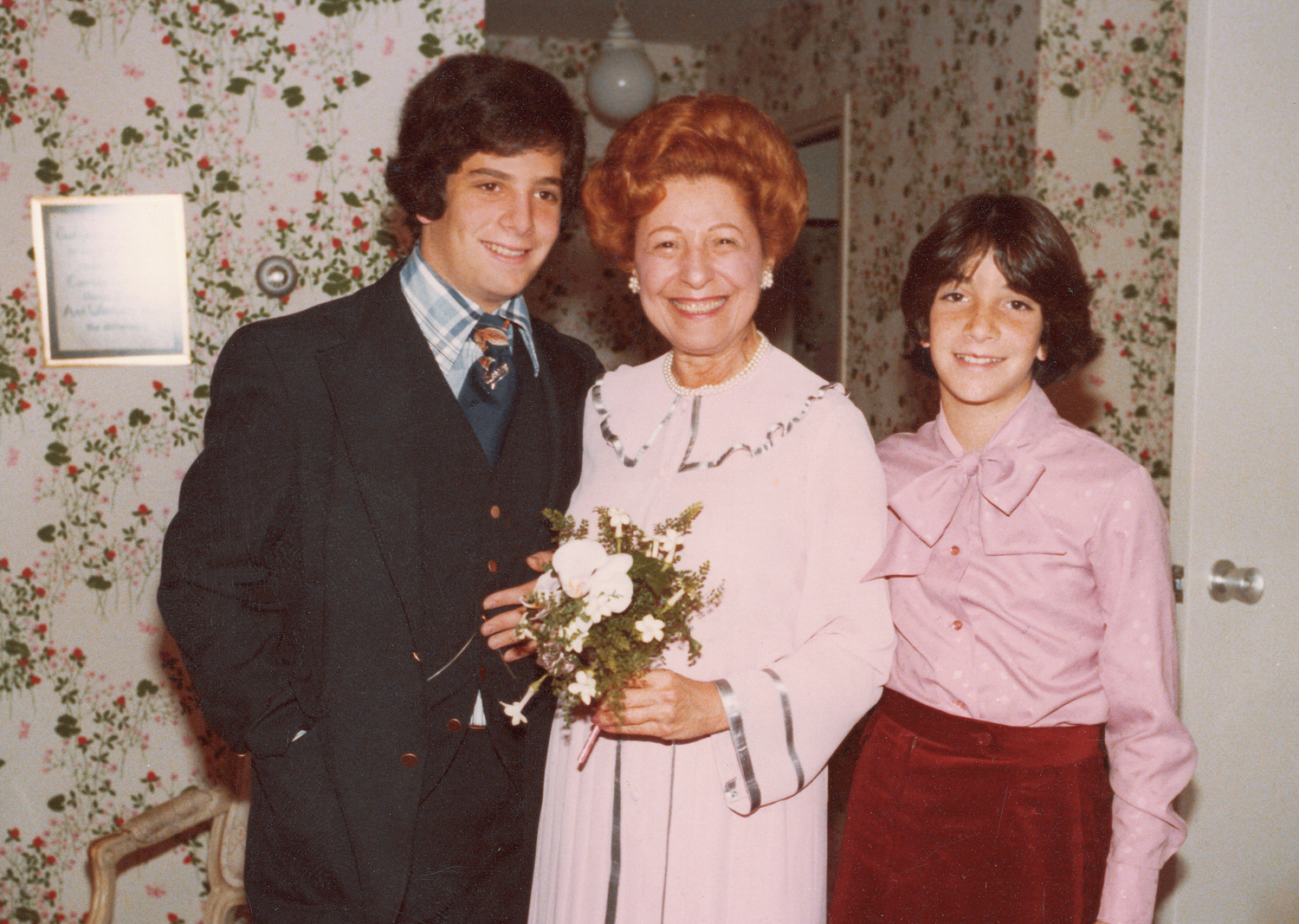 My children, Barry and Alison, at Mother's wedding in 1978.