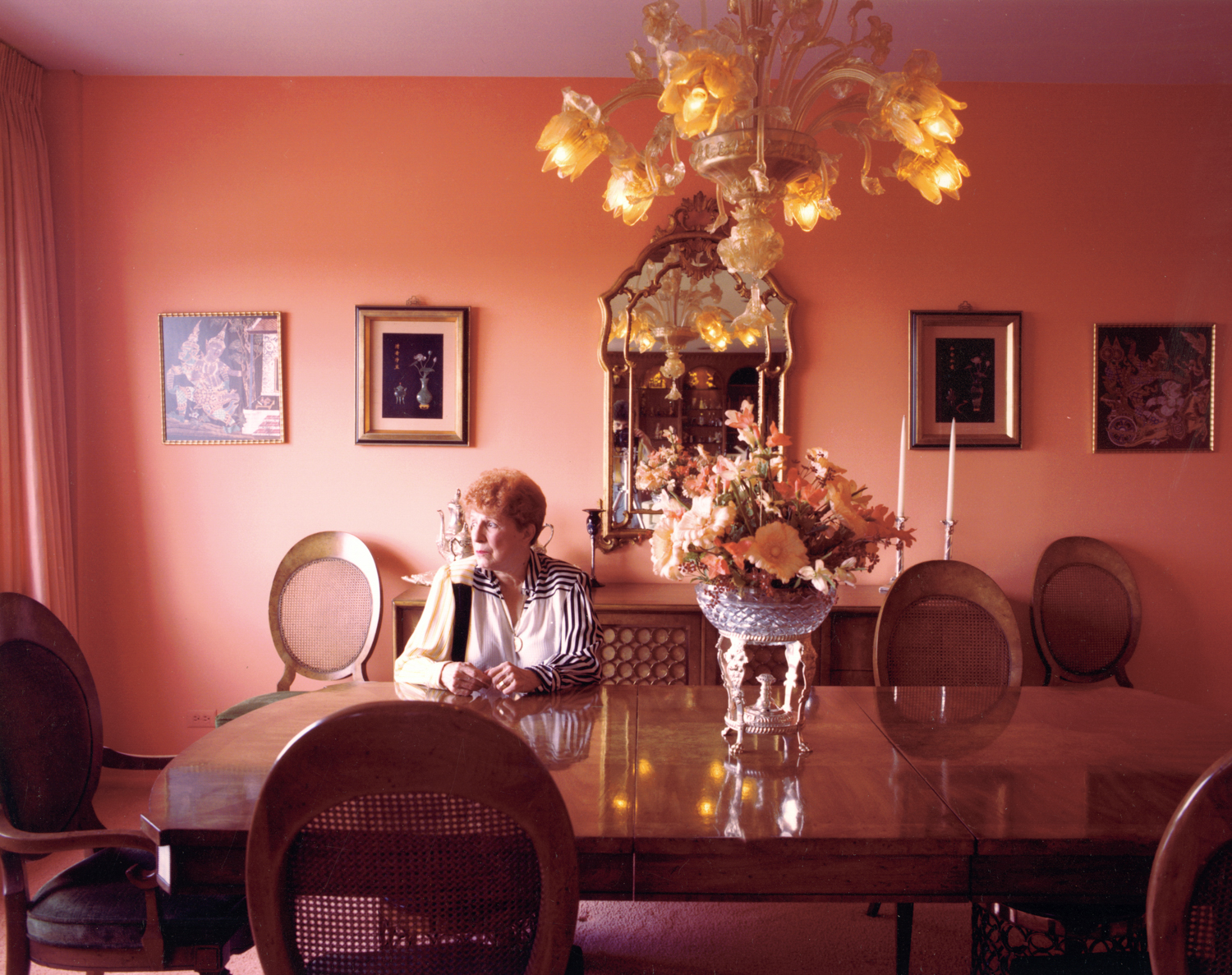 Mother in her dining room.