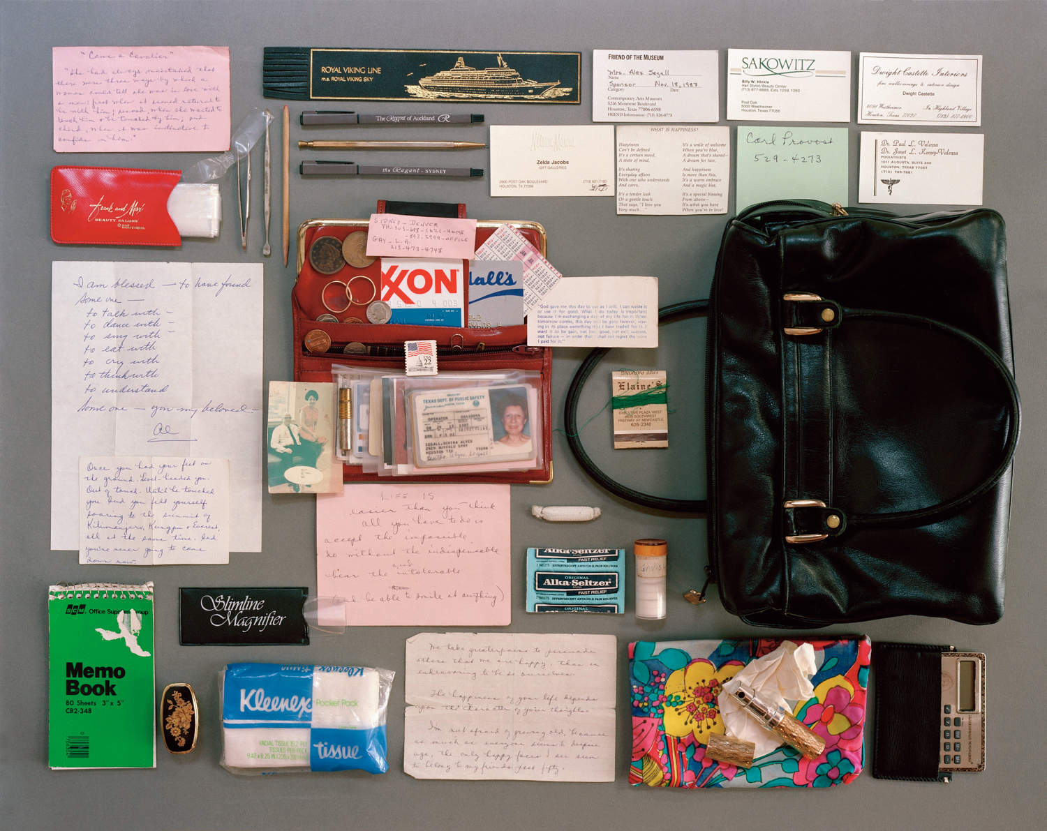 The contents of Mother's Purse