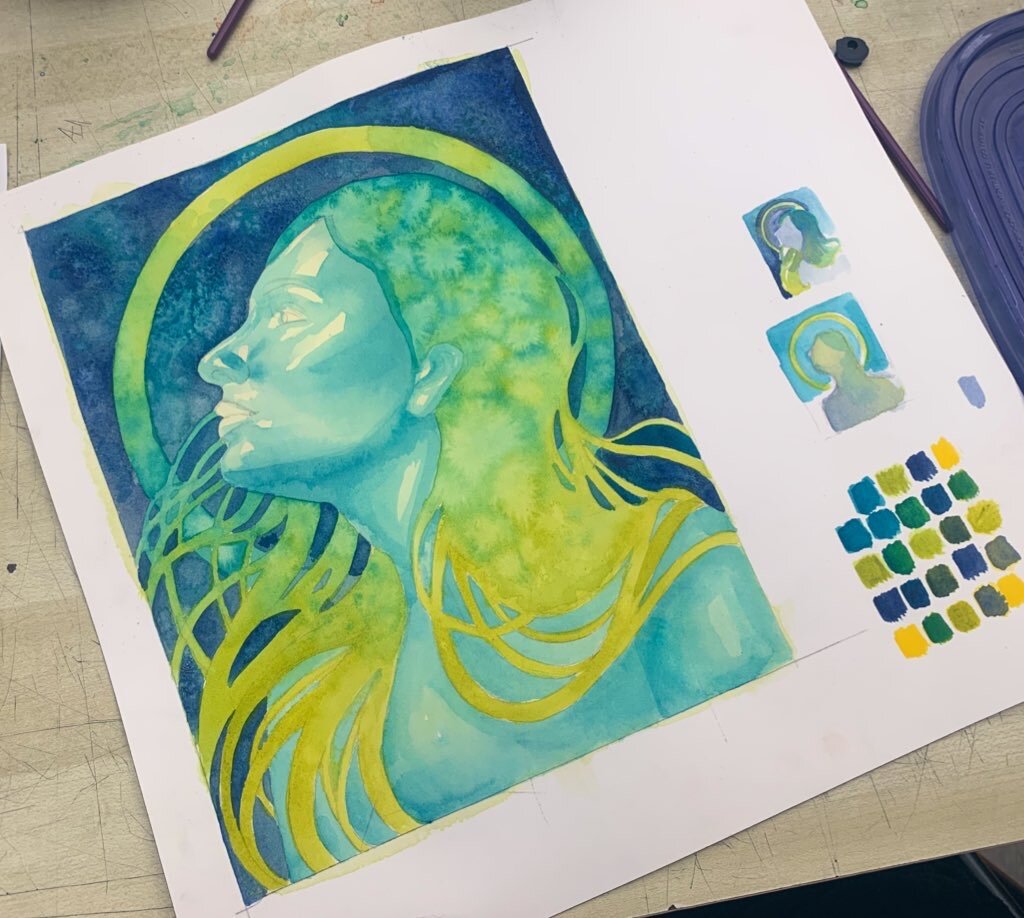 Mounting Watercolor Paper to a Panel — Kelly McKernan