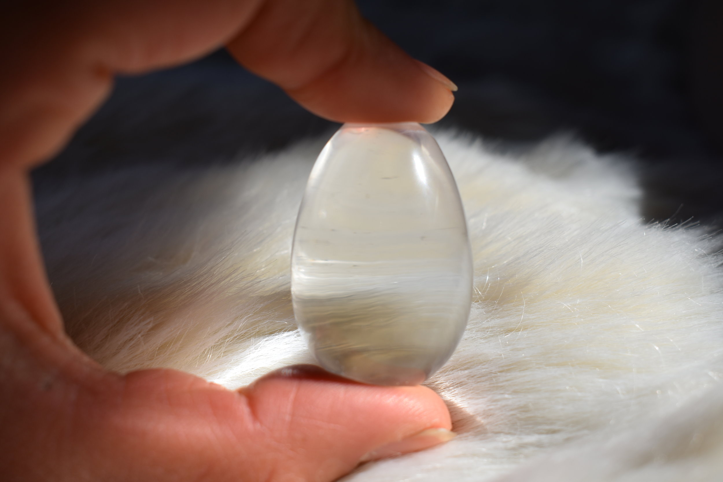 Clear Quartz Yoni Egg
