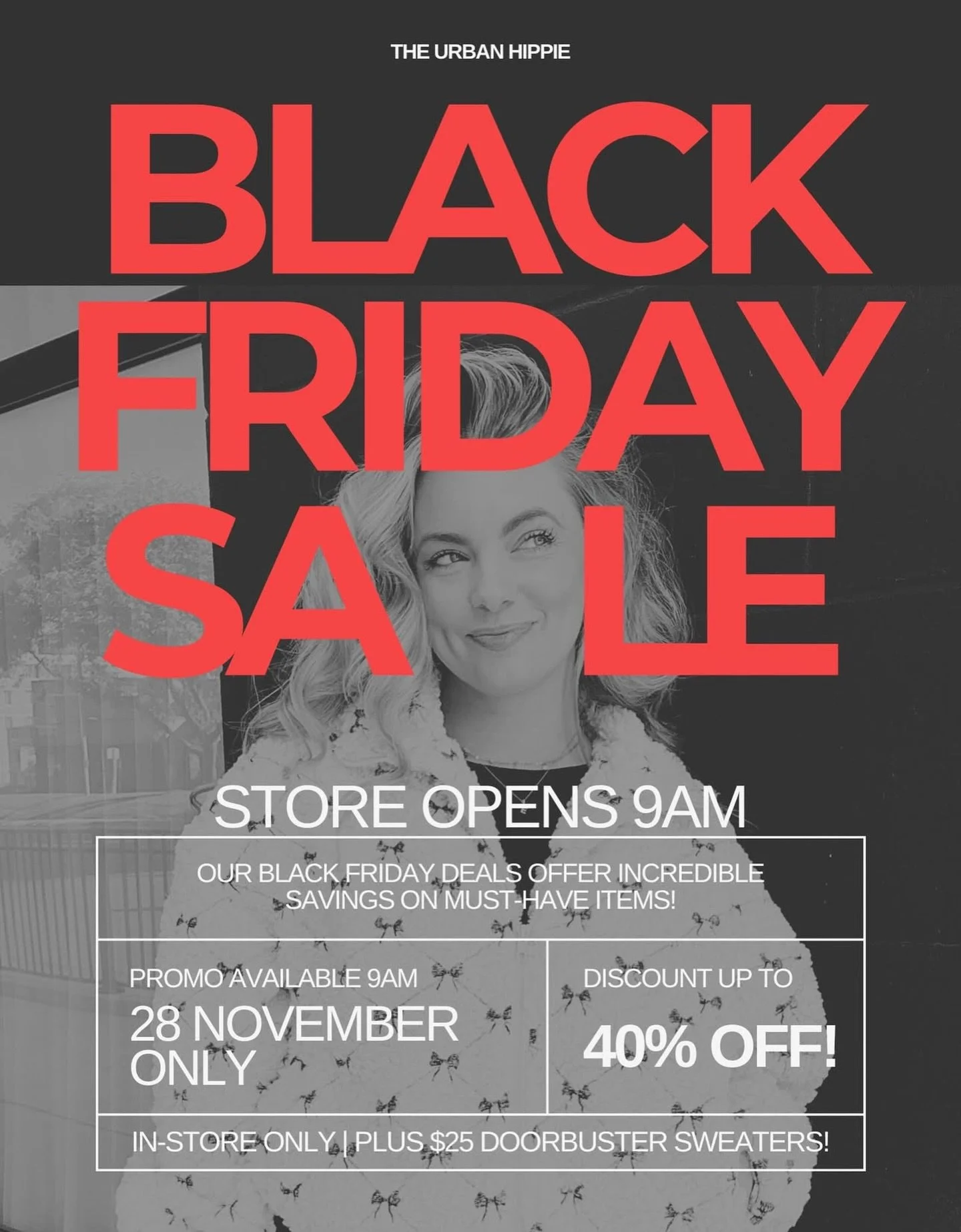 More Black Friday deals!! @urbanhippiebiz has some amazing gift options for the girlies! Stop by this weekend to shop, eat, and explore all of the festive lights in downtown.