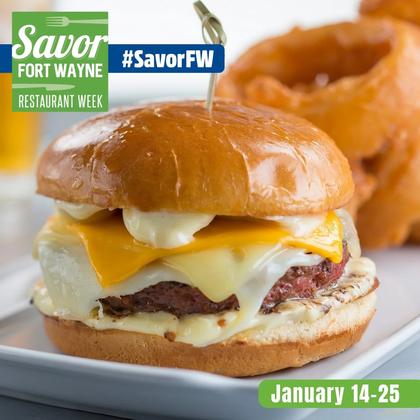 🍔 It&rsquo;s Friday &mdash; let the weekend begin.

Kick things off at @bruburgerbarfortwayne with their @savorfortwayne menu &mdash; perfect for a laid-back night out downtown.

✨ Three-course, value-priced menu
✨ Great burgers, sides, and cocktail
