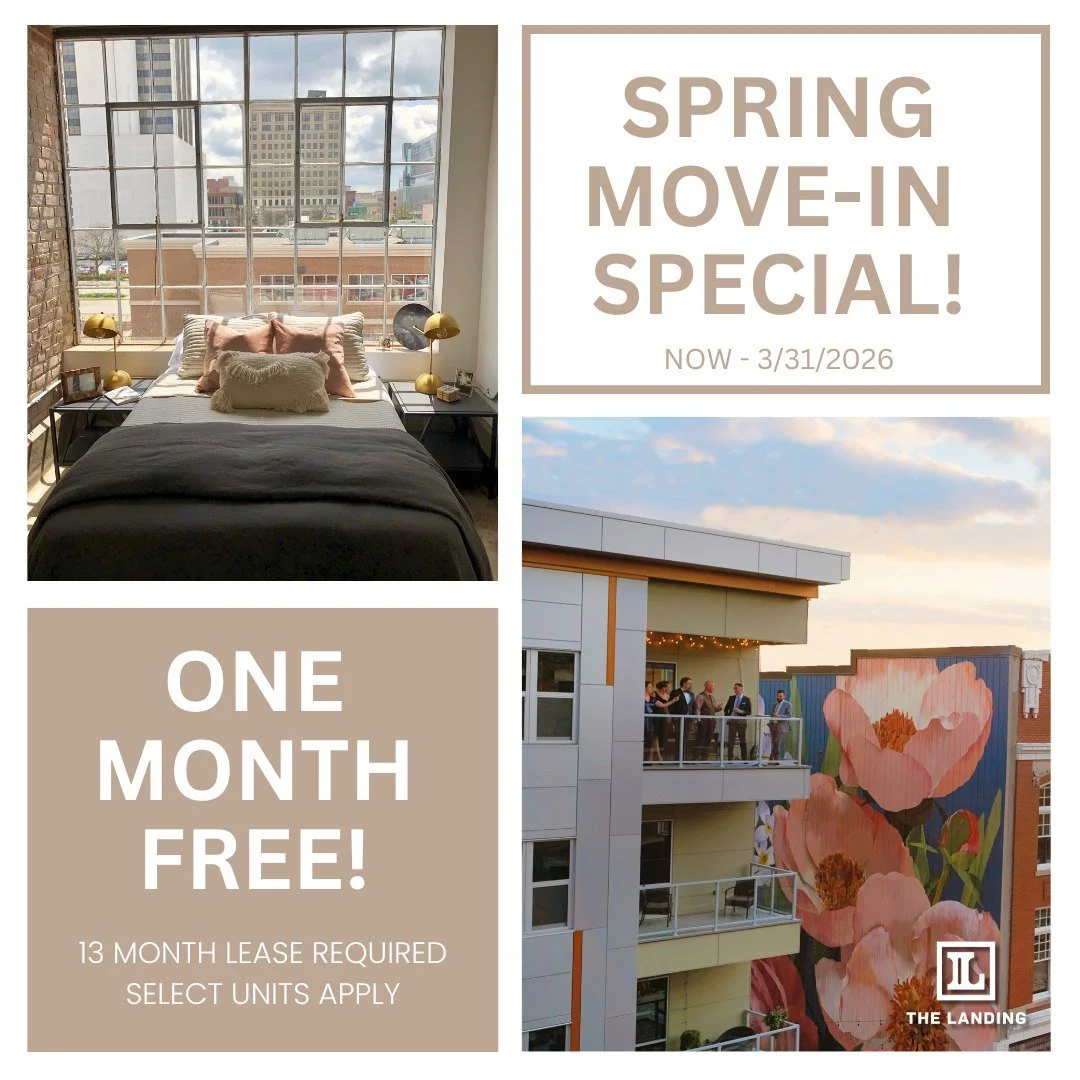 A little spring bonus 🌞

From now through March 31, sign a 13-month lease on select apartments and get ONE MONTH RENT FREE.

This offer applies to apartments available for move-in during the month of March, so if you&rsquo;ve been thinking about liv