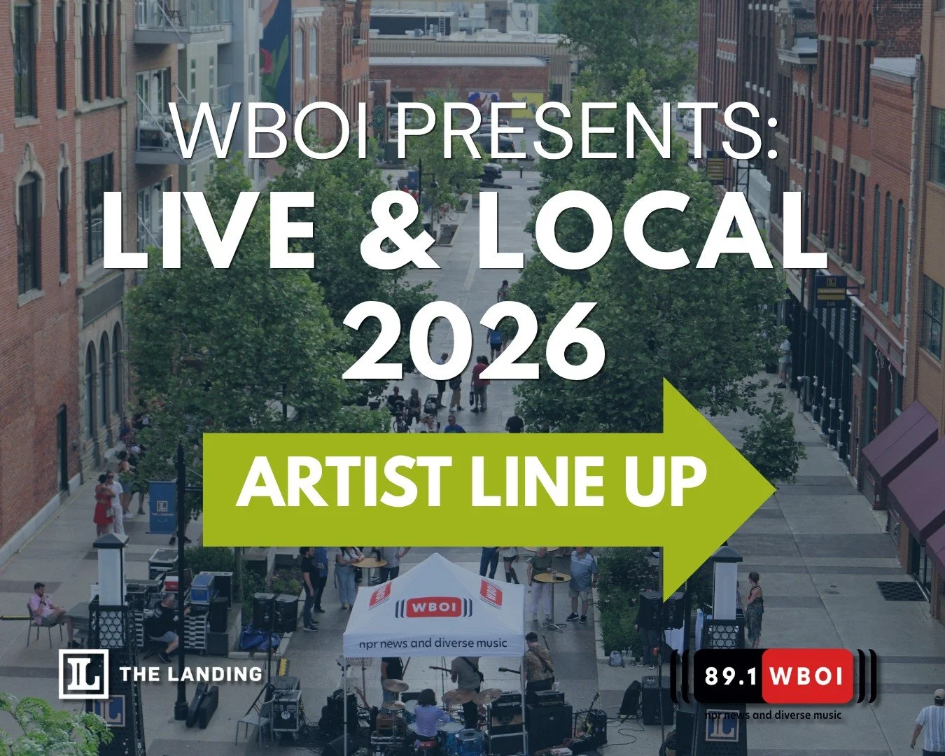 @89.1_wboi Presents: Live &amp; Local at The Landing returns for its second season&mdash;bringing you more nights of incredible local talent.

Join us on the last Friday of each month, May through September, for live music, good energy, and a chance 