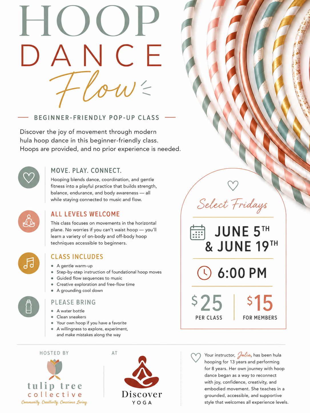 Hoop Dance Flow: Beginner-Friendly Hula Hoop Class 