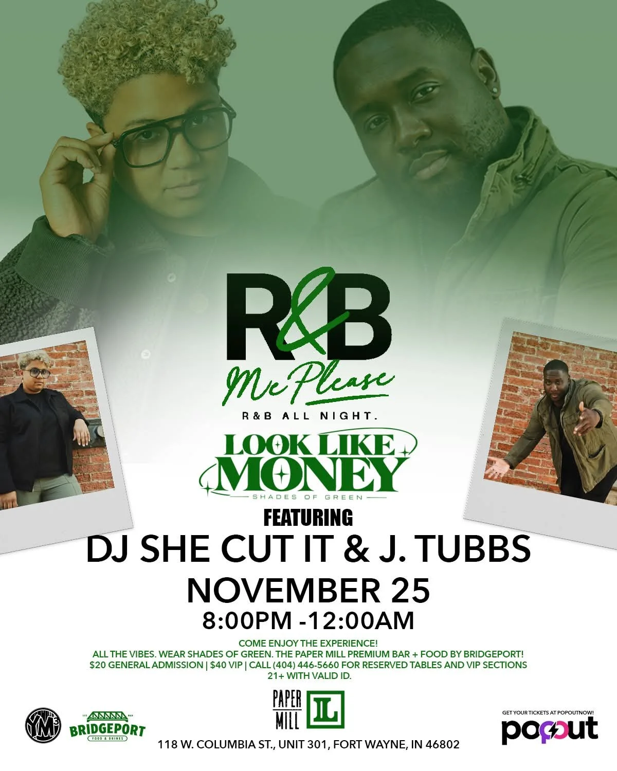 R&amp;B Me Please: Look Like Money at Paper Mill on The Landing