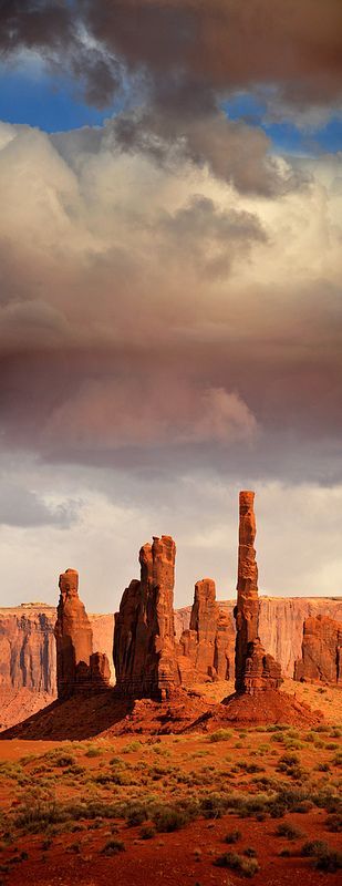  The Totems, Monument Valley Navajo Tribal Park, Arizona / Utah. From  here . 