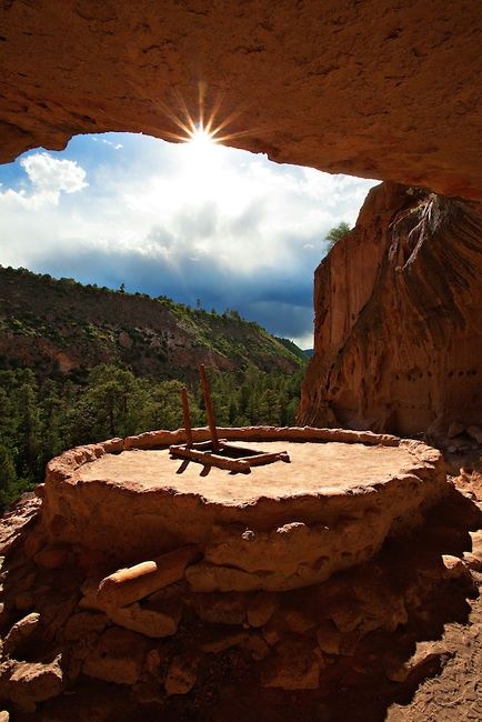  Kiva, or a room for religious rituals,&nbsp;at Bandelier National Monument in New Mexico. From  here . 