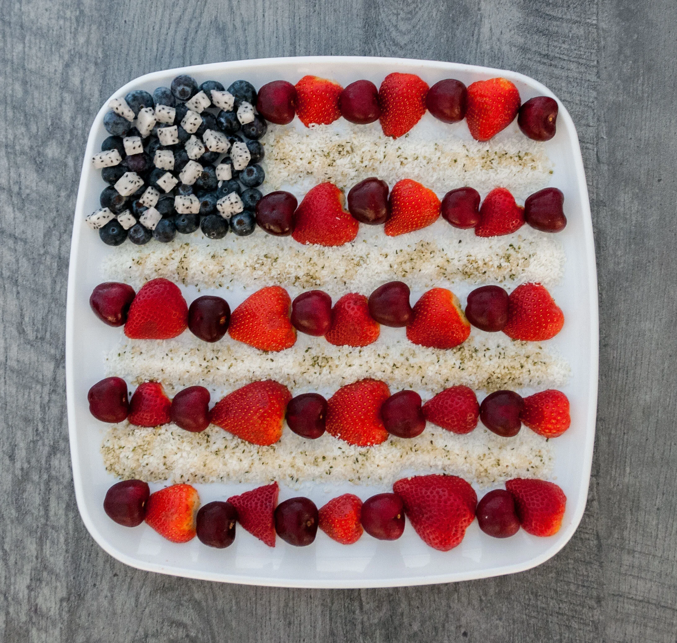flag fruit platter