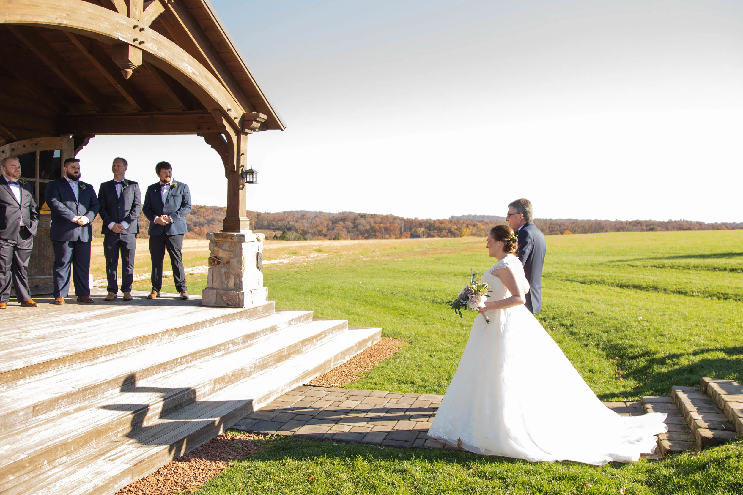 Cara & Steve bride entrance