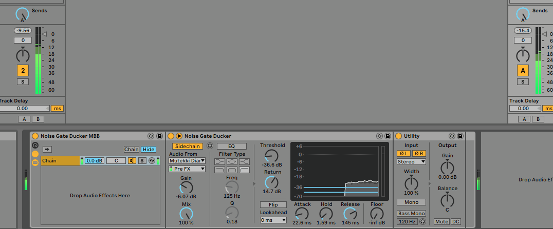 Fig 4. Noise Gate Ducker In Action