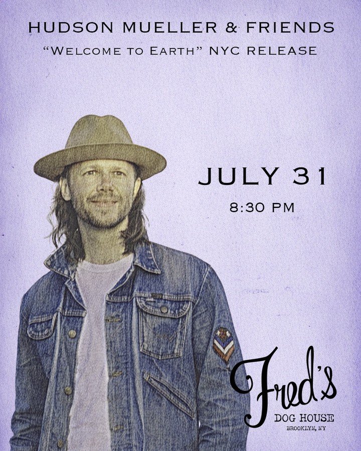 NYC I'm coming for you!  Join us for an album release celebration on 7/31 at @fredsdoghousebk in Brooklyn.  We'll have most of the crew that helped create the record in the house.  See y'all soon! 🗽
.
#mightyhud #live #music #singer #songwriter #sto