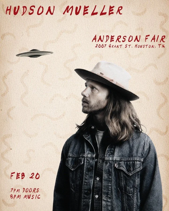"Nobody in this Wold" release party at @andersonfairtx on Friday, February 20.  If you've never been to this historic listening room I hope you'll take this opportunity to come check it out.  It's truly one of my favorite places on Planet E