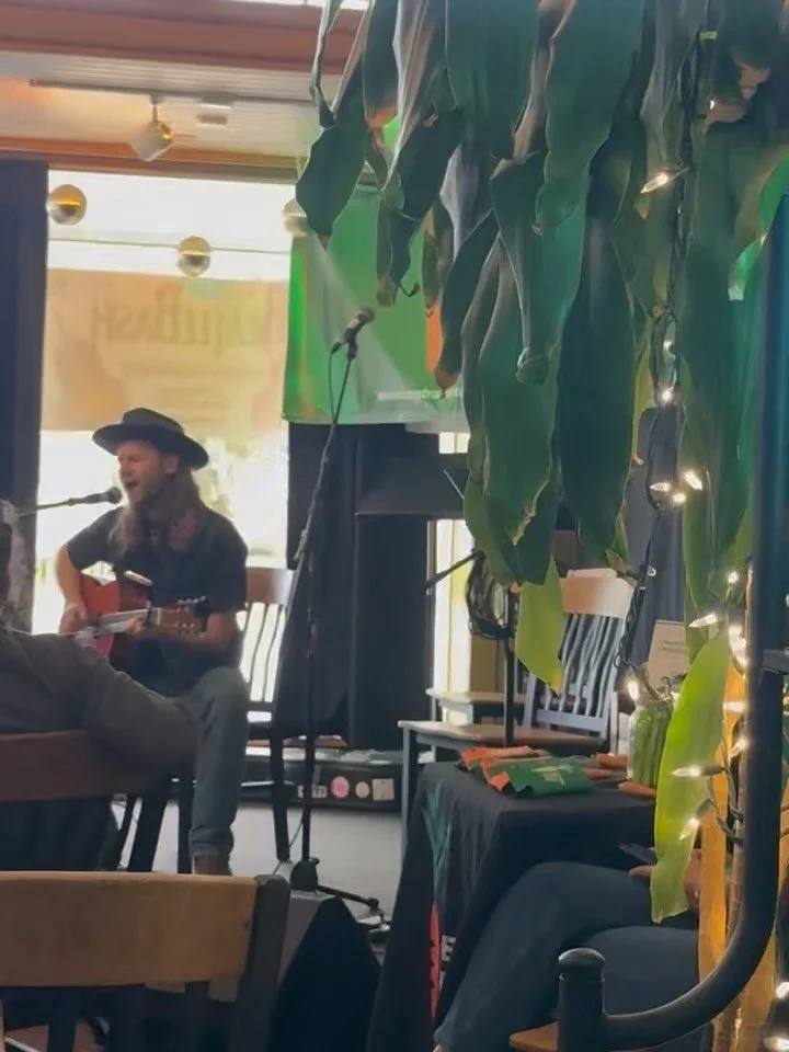 Moveable Fest day 1 at @neworldeli.  Thanks to everyone that made it out and donated to the food bank.  Catch day 2 @kojaks_cafe today.  I go on at 12:30p. See y&rsquo;all there!
.
@joel.mccoll