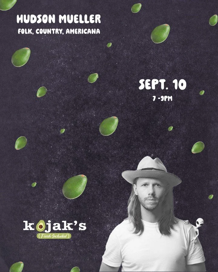 Mighty Hud here!  Coming at you live from the Avocado Galaxy (take a left Alpha Centauri and keep going until you smell burnt toast). I'll be returning from my inter-galactic travels by Thursday evening to play a solo show at @kojaks_cafe in Houston.