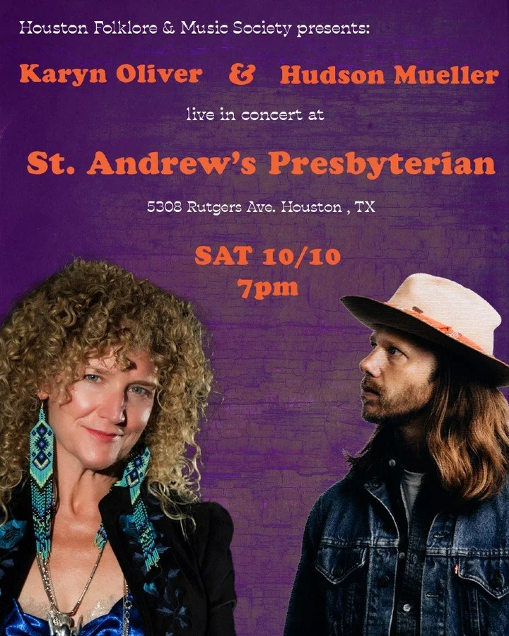 Double header tomorrow.  Catch the Dolly show at @theduckhouston at 5pm.  Then bop on down the block and catch me at St. Andrew's opening for @karynoliver at St. Andrew's (7pm). Bang bang!