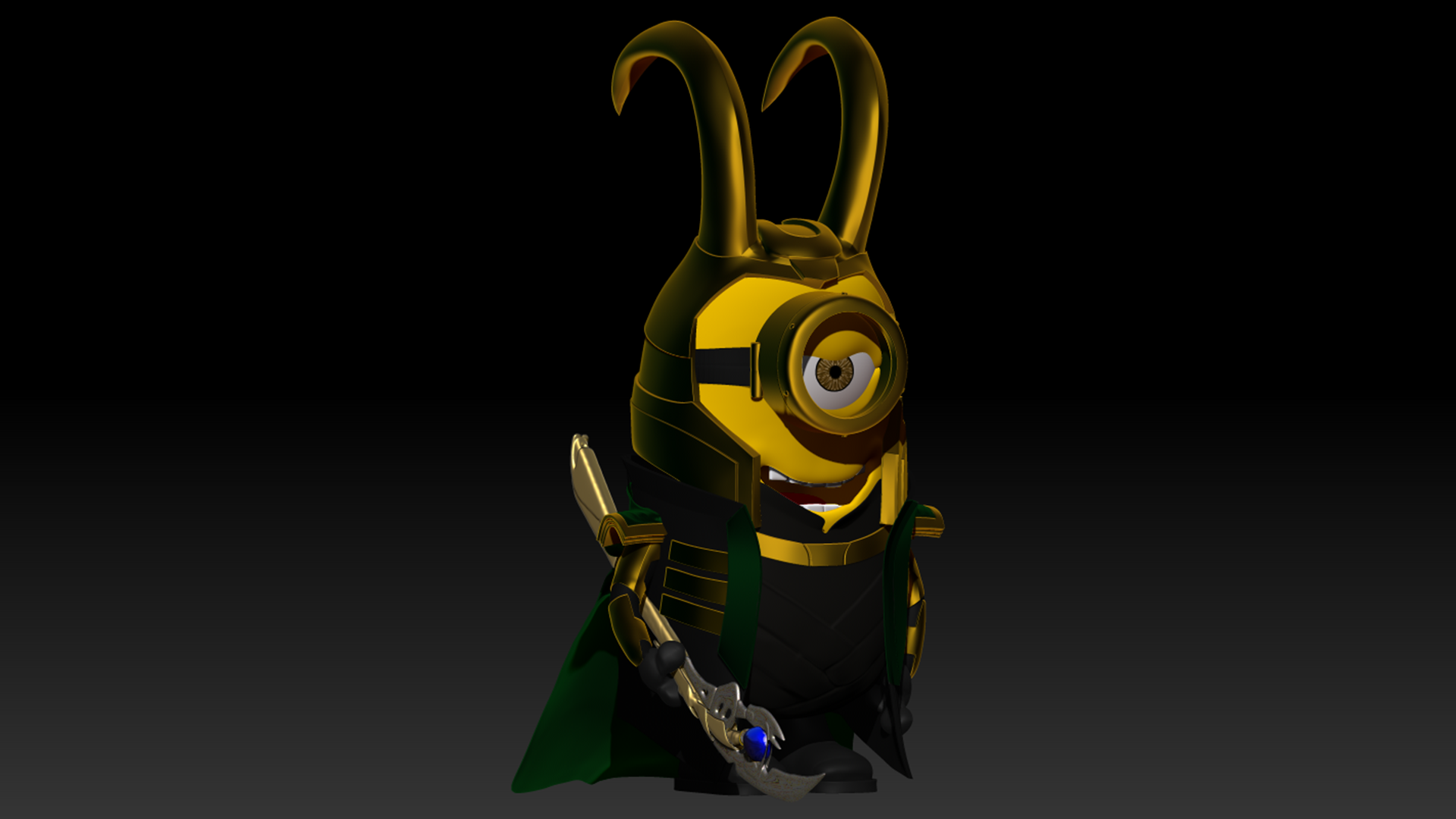 Loki Minion Mini Figure 3D Printable .STL
