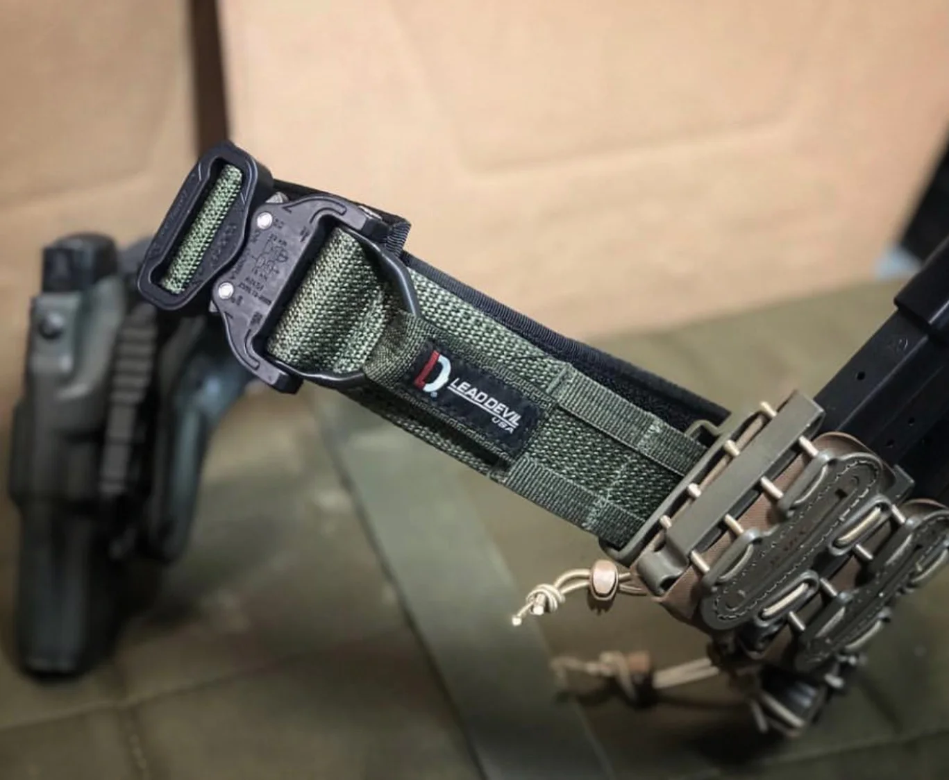 1.75" Full Molle lined Tactical Belt NO INNER — Lead Devil, USA