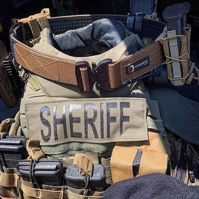 Handmade with custom Lead Devil Tactical Webbing, woven in the USA for perfect rigidity and superior durability. Custom Hook and Loop for the strongest shear strength, and authentic Cobra buckle. Lead Devil USA; American made, America strong, America