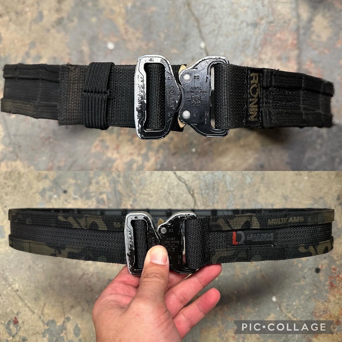 Pimp my Belt- 1.75" MOLLE lined Tactical  & Base inner combo
