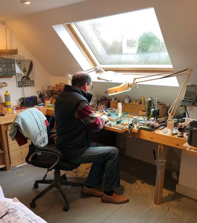 My Dad in his workshop