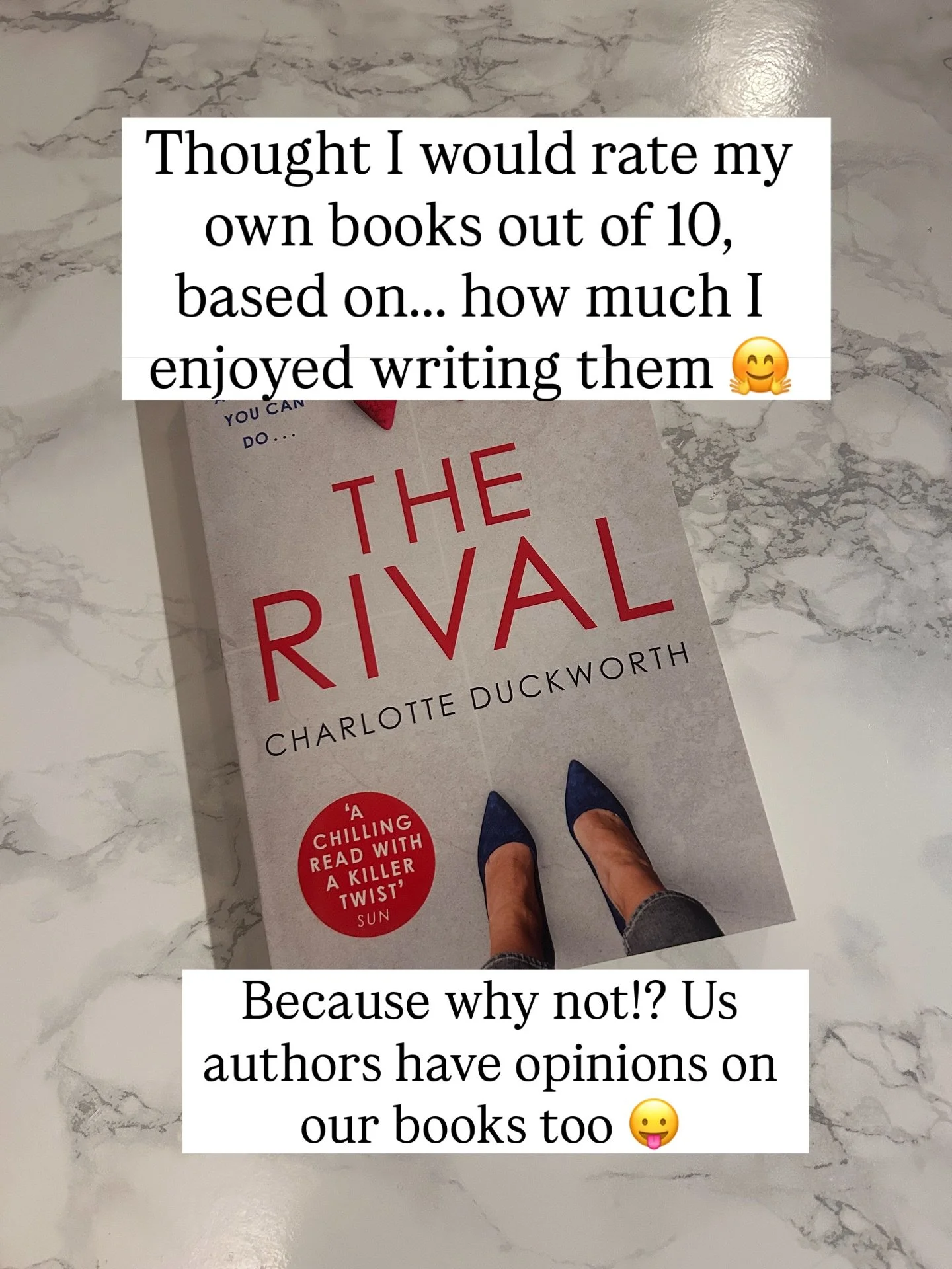 Marking my own books out of 10 💁&zwj;♀️