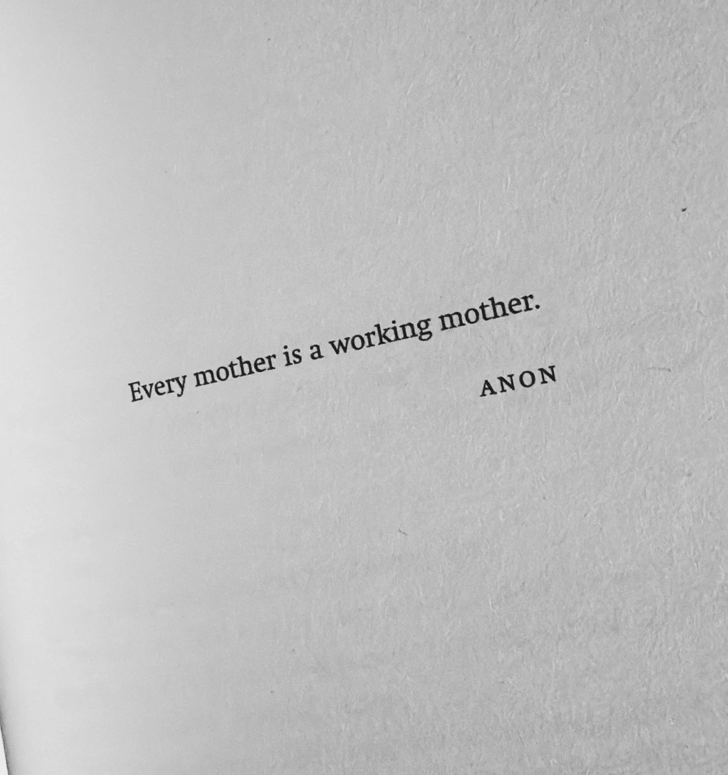 This is the epigraph in my debut novel, The Rival, which is about a career woman who loses her job when she gets pregnant. An all-too-common story.

Happy Mother&rsquo;s Day to all the incredible mums out there. There is no other job like it ❤️