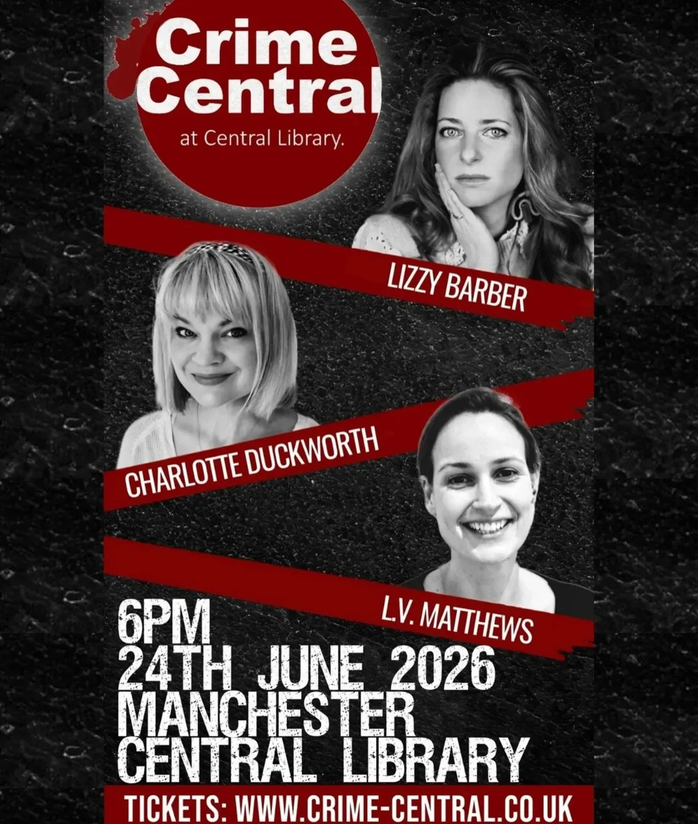 🥳 So excited to be appearing at Crime Central in Manchester later this month with some of my author besties! Come see us! 🥰