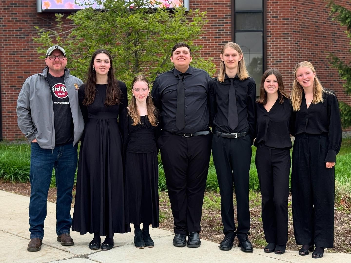 Congratulations to our @mainemusiceducatorsassociation All-State musicians Noemi, Laura, Clara, Teddy, Ezra, Phoebe, and Sage on a great festival and performance this weekend!
