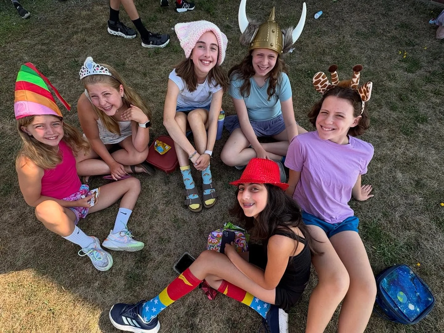 We were too busy having fun on Monday to take pictures, but we were able to sneak a few in on Crazy Hat &amp; Sock Day ! 🎩🧦🎶 #cemsbandcamp2025
