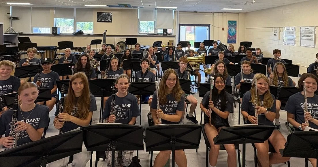CEMS Band Camp 2025 ✅
🎶Red Book Recap
🐷 Peppa&rsquo;s New Groove
🎺 Song for my Father
🎼 Mr. P.C.
🎷 Clutch
🏴&zwj;☠️Ironclad
👽Aliens in the Attic
