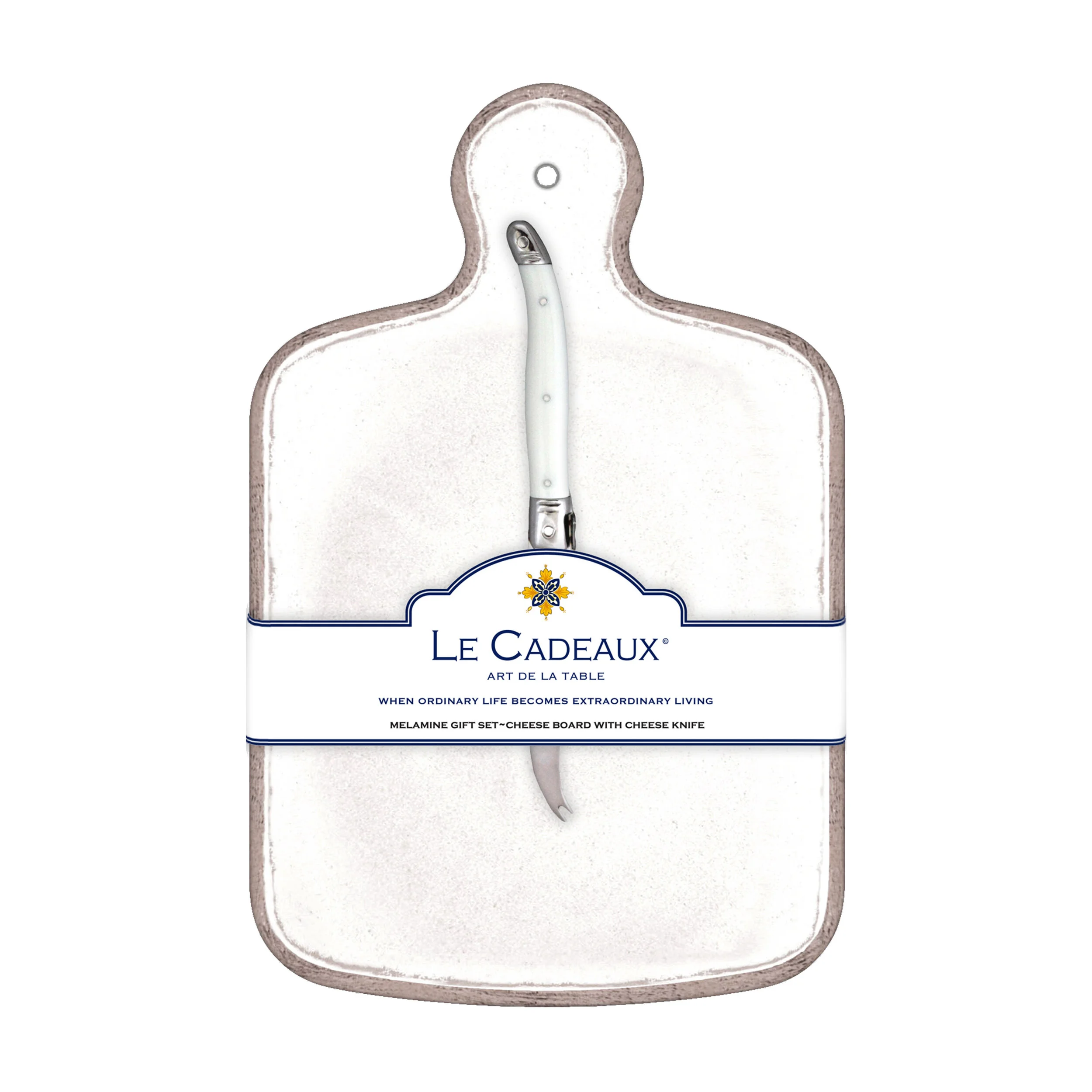 Rustica Antique White Cheeseboard Gift Set