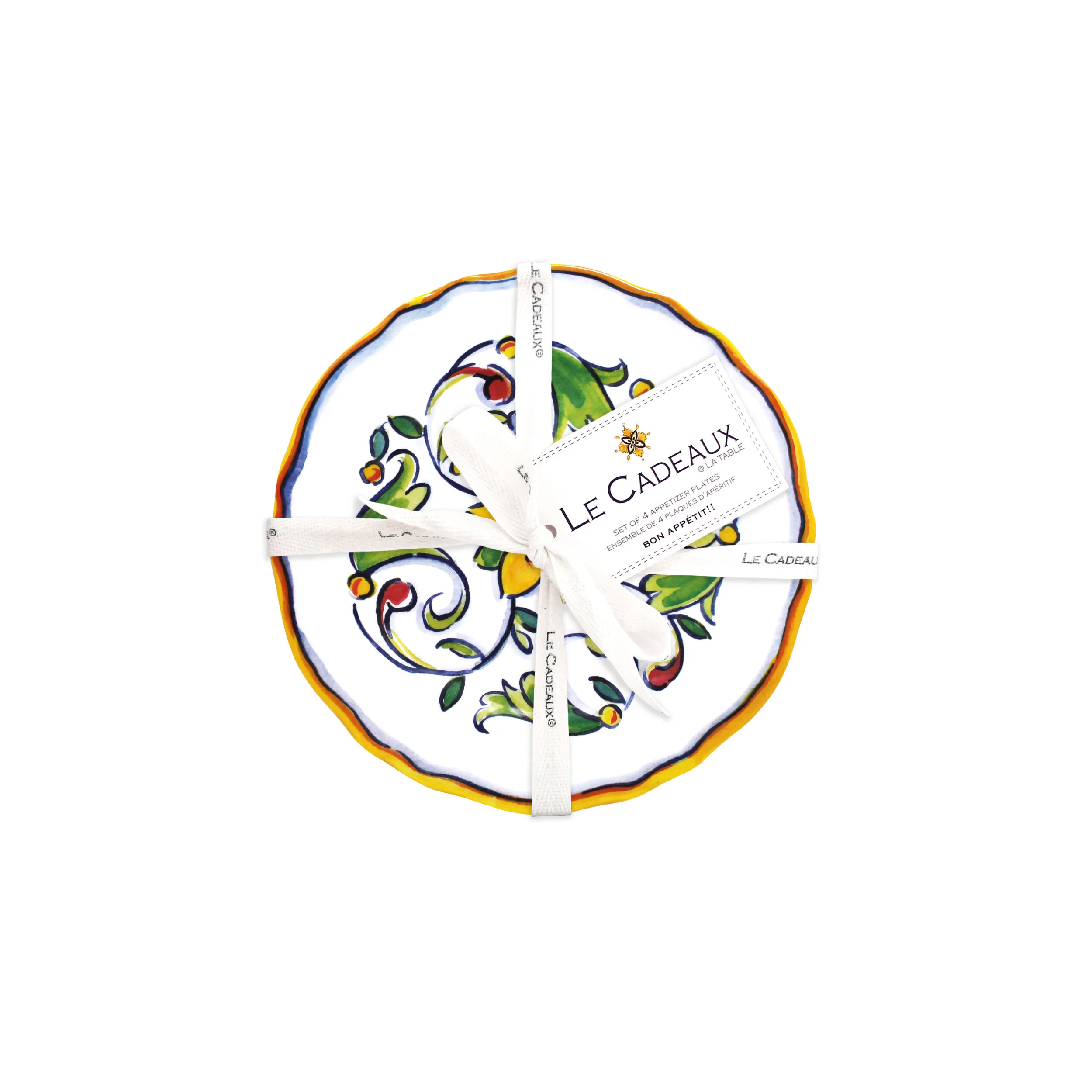 Capri Appetizer Plates Set of 4
