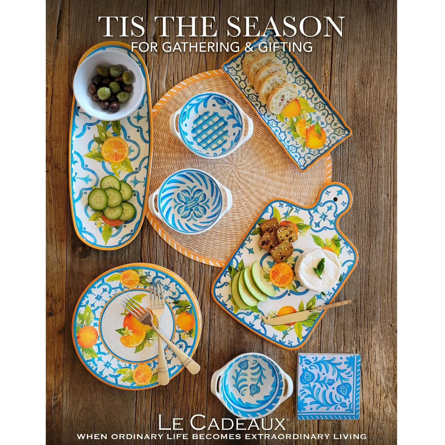 It’s that time of year again; the countdown to the “gathering and gifting” season! Our large selection of gift sets are offered in all our categories! Gifts in many price ranges, items, looks, and patterns. The possibilities are end