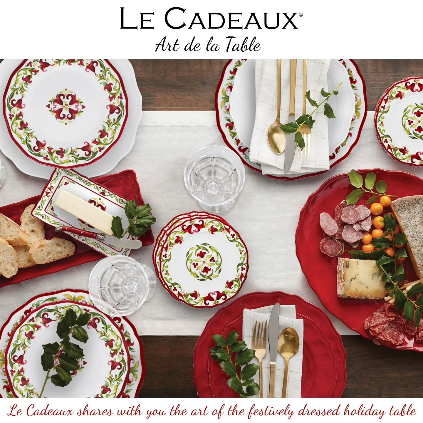 Last call for Holiday collections!!!! Place your order today with special savings on our Holiday tableware collections of Vischio, Garnet, Maison Red, and our Versailles Glassware collection from Black Friday through Cyber Monday. Promotion includes 