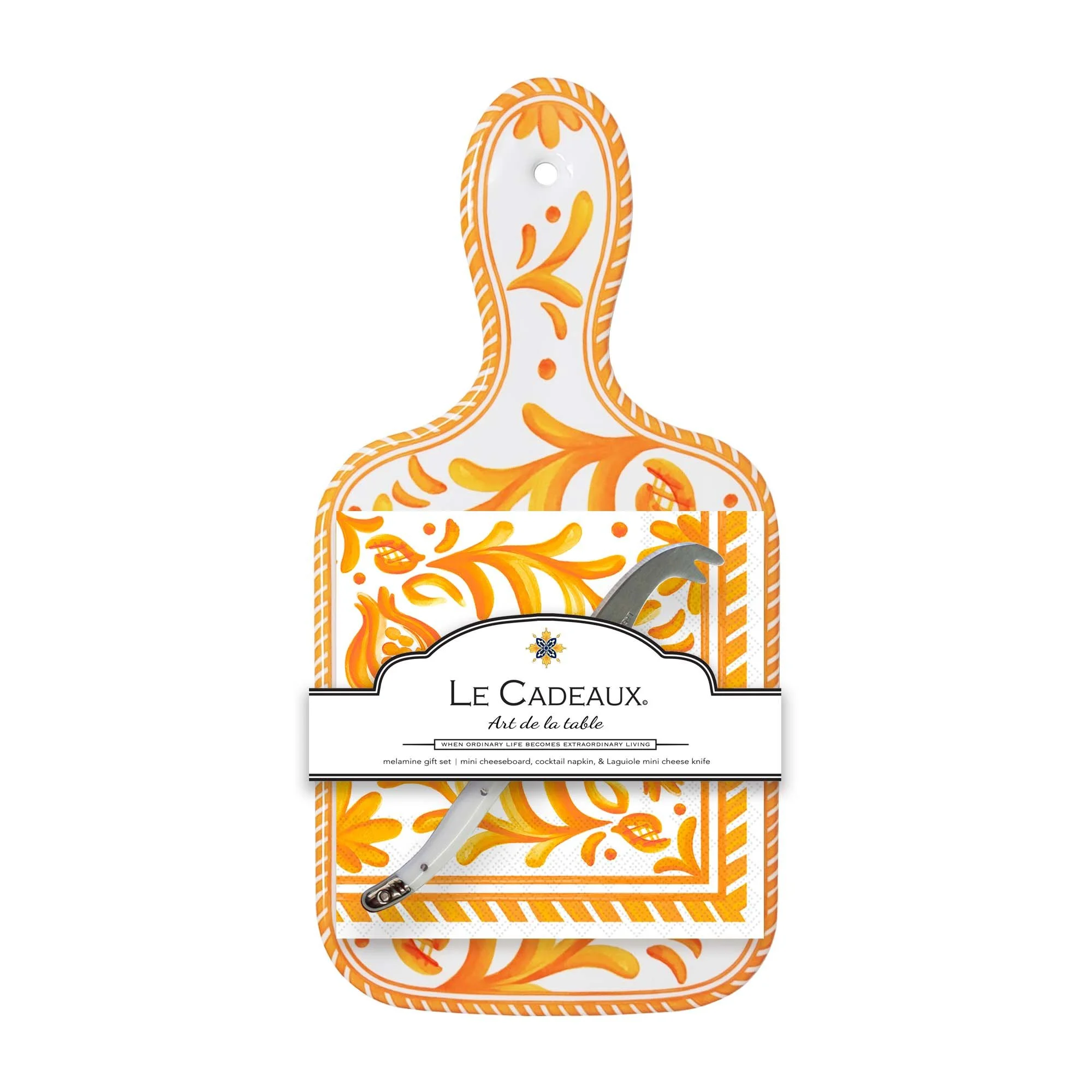 #GS-MCB-SCO Sicily Orange Mini Cheeseboard with cocktail napkin and cheese knife Gift Set SM.jpg