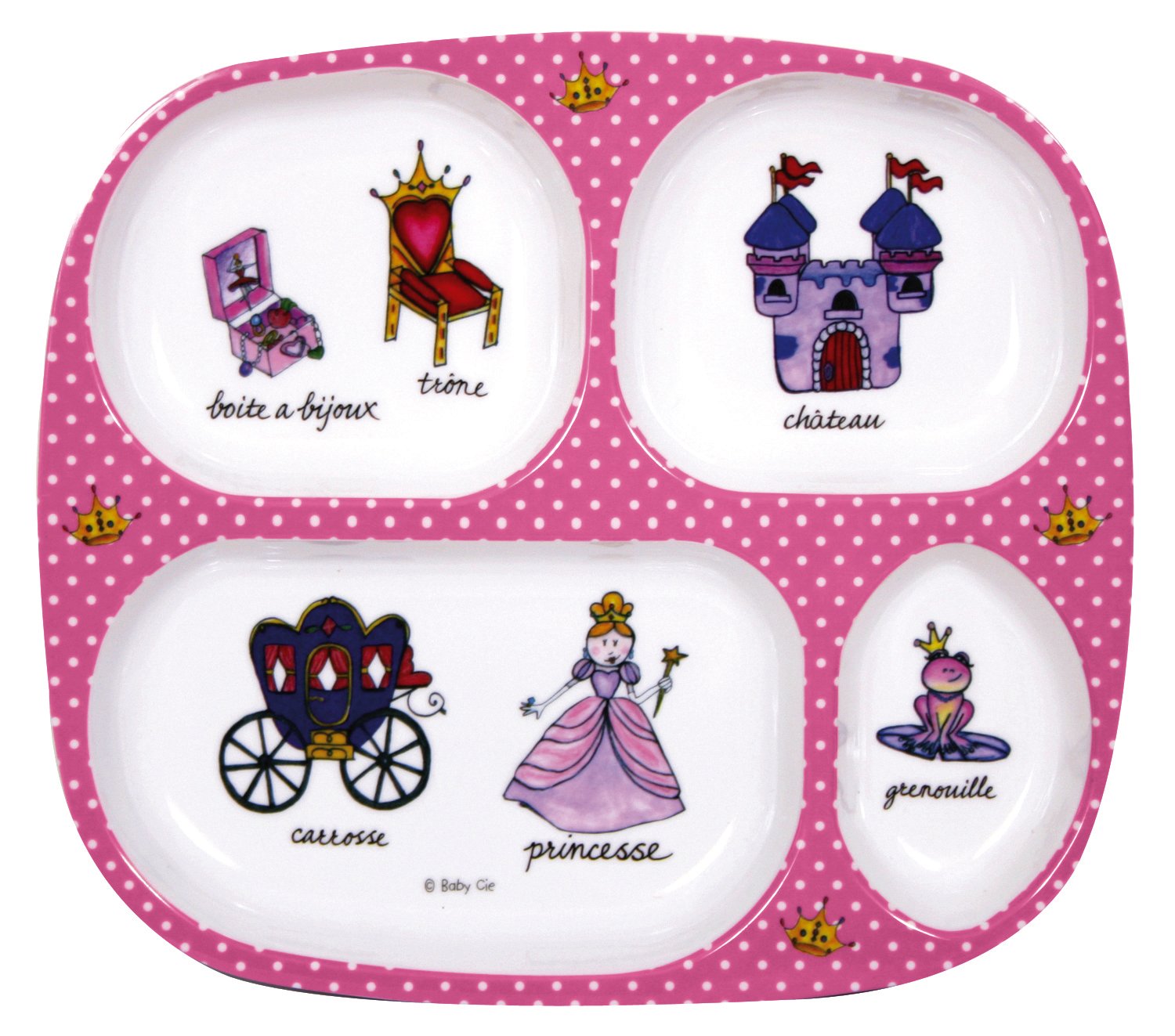 Baby Cie Princess Sectioned Tray