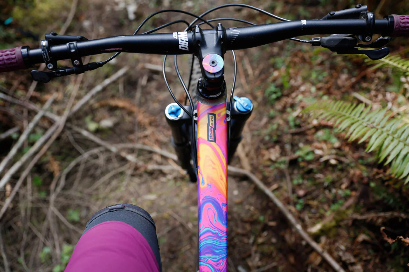 oil slick mtb handlebars