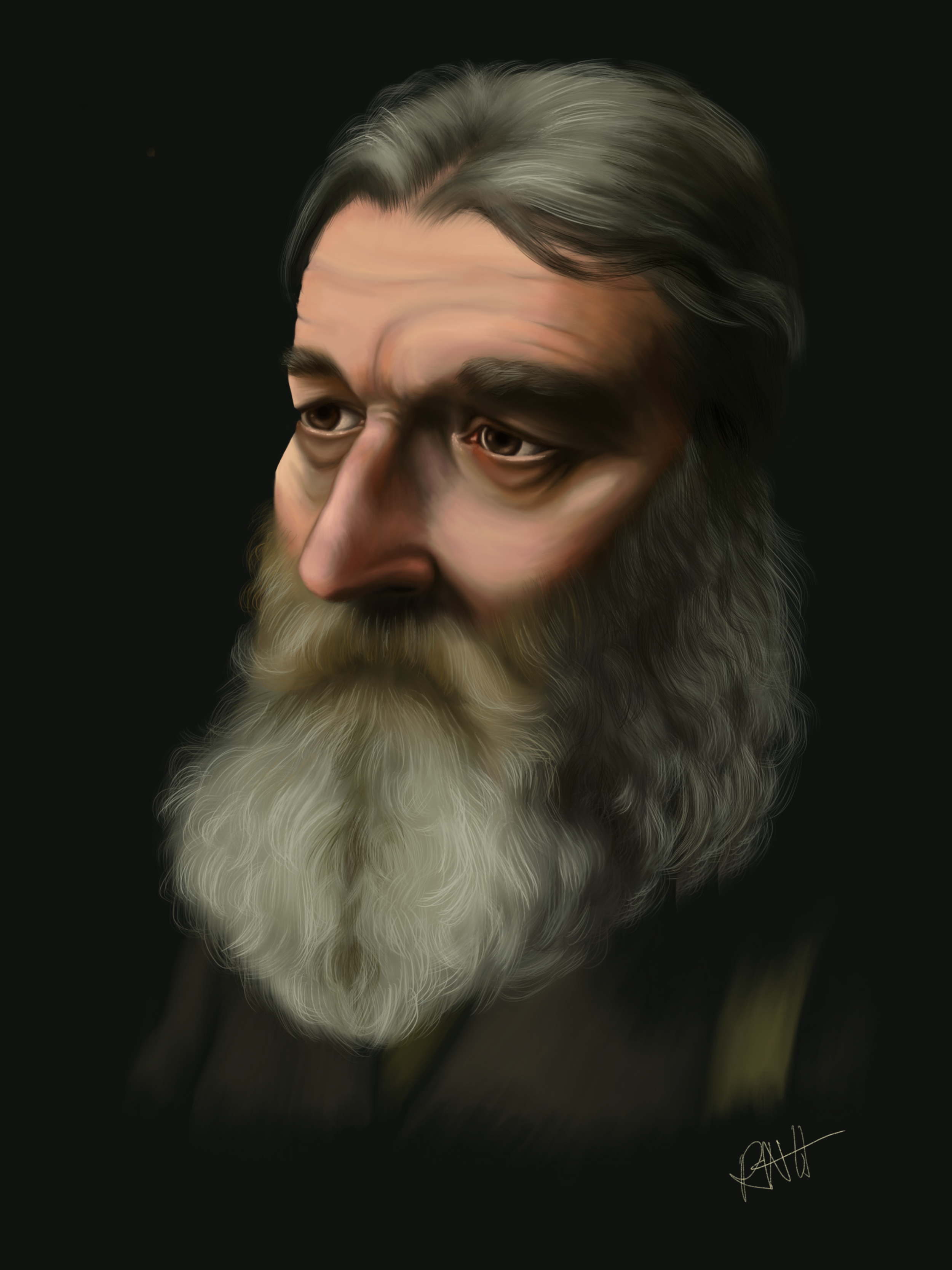 Study Of The Bearded Man 
