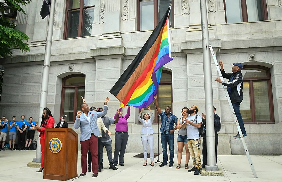 City of Philadelphia Unveiling A Different Version of the Rainbow Flag