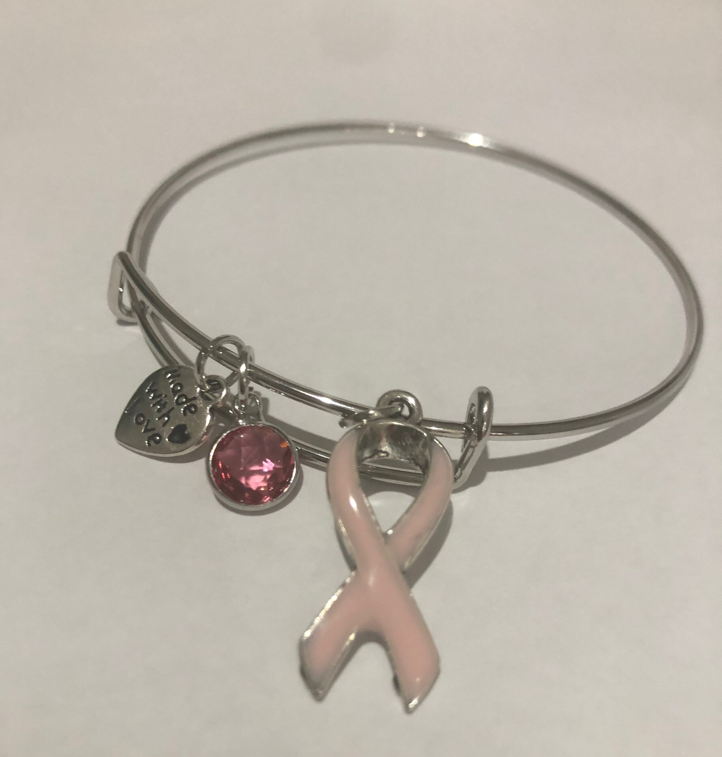 Breast Cancer Awareness Expanable Bracelet