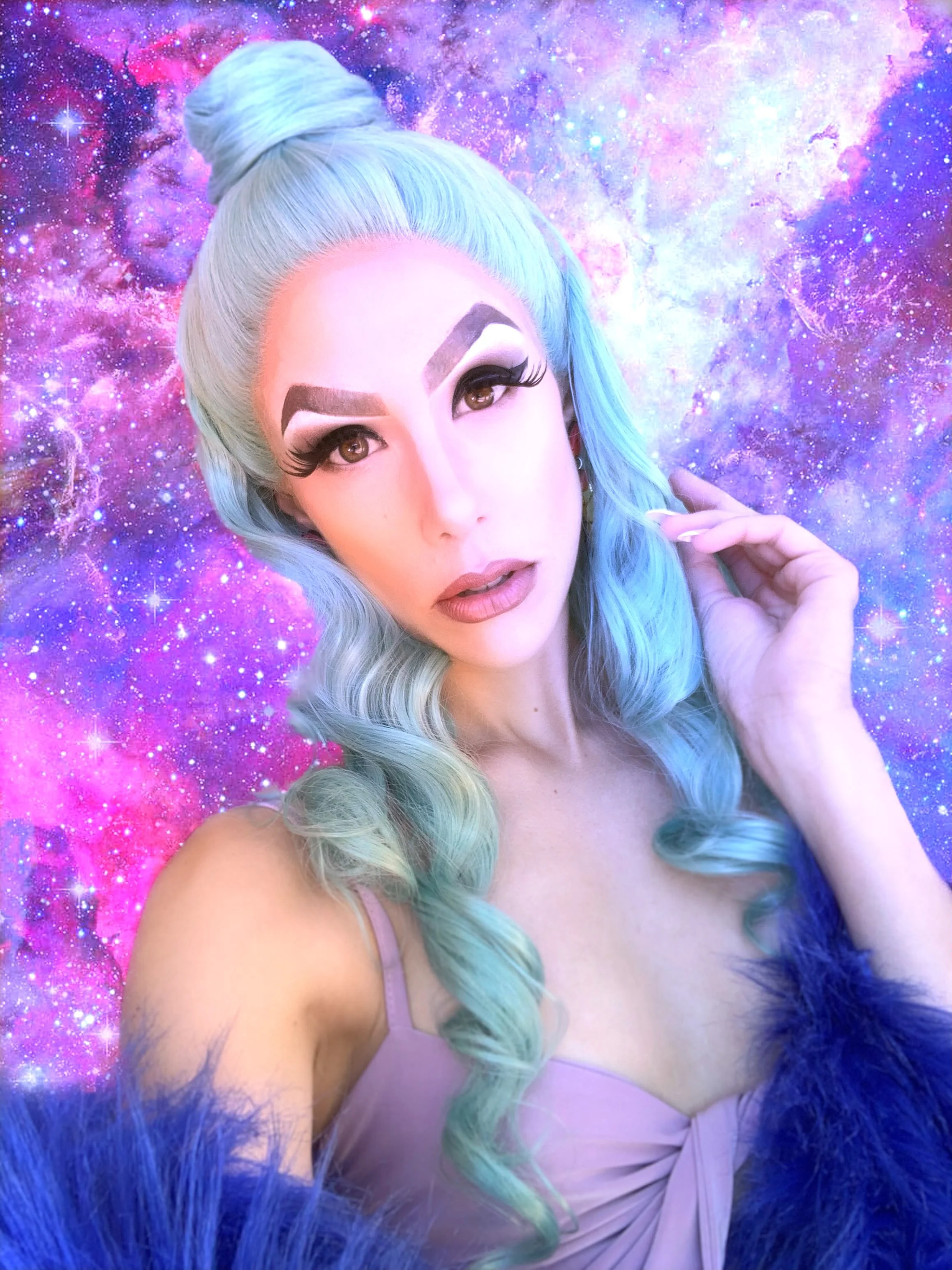 Myself in Hyper-Queen drag. Photo & editing by me.