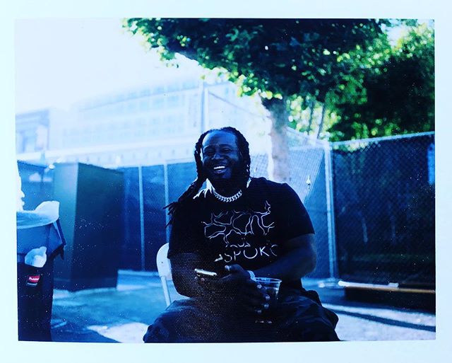 @tpain // jolly dude, nice hang. Shot on fp100c #fujifilm #polaroid #nofilter #impossibleproject #instant #tpain #teddypenderassdown