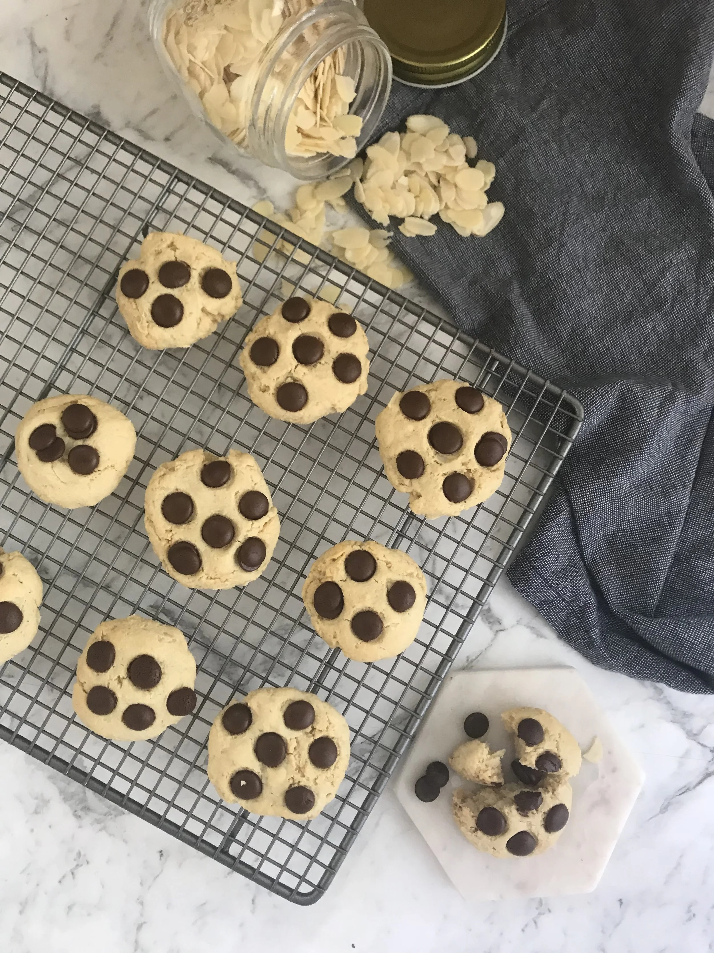 Choc-Almond Cookies